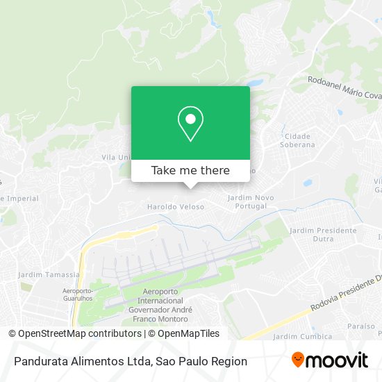 Pandurata Alimentos Ltda map