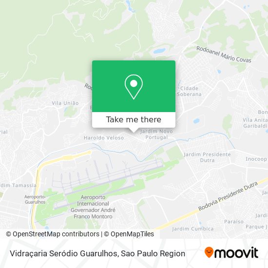 Mapa Vidraçaria Seródio Guarulhos