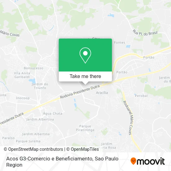 Mapa Acos G3-Comercio e Beneficiamento