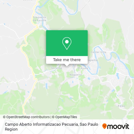 Mapa Campo Aberto Informatizacao Pecuaria