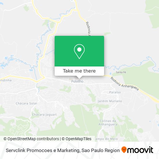 Mapa Servclink Promocoes e Marketing