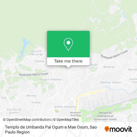 Templo de Umbanda Pai Ogum e Mae Oxum map