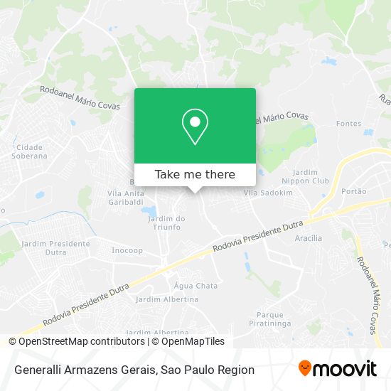 Generalli Armazens Gerais map