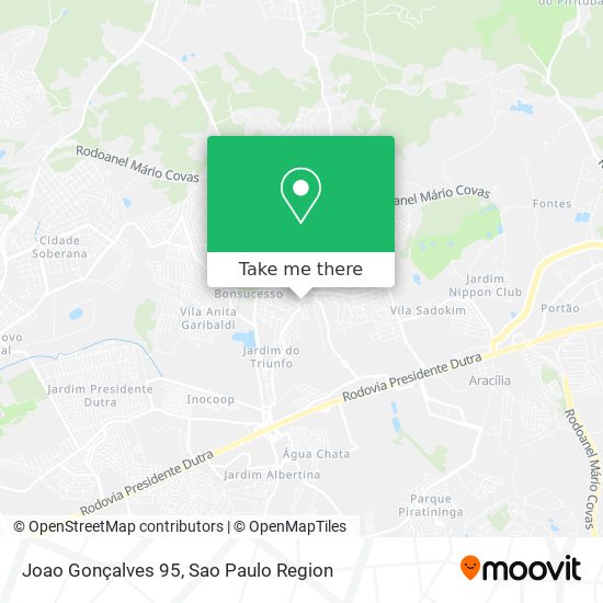 Joao Gonçalves 95 map