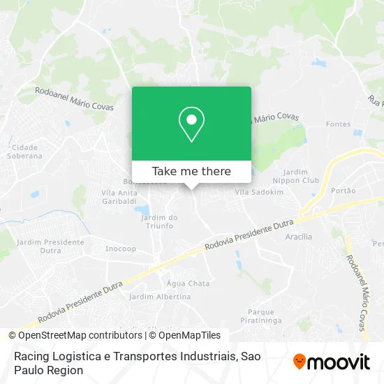 Racing Logistica e Transportes Industriais map