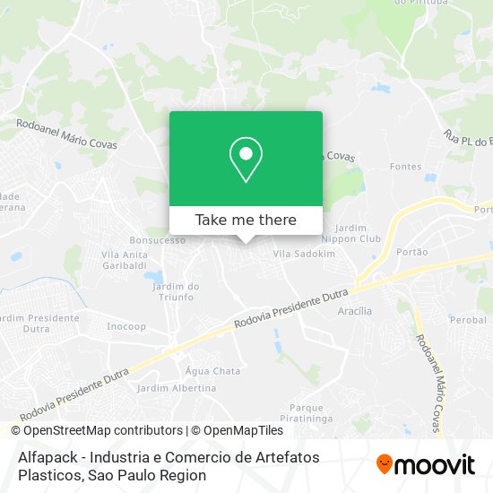 Alfapack - Industria e Comercio de Artefatos Plasticos map