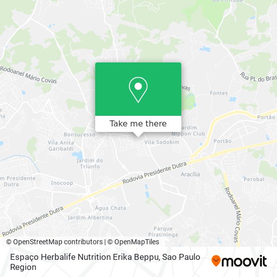 Mapa Espaço Herbalife Nutrition Erika Beppu