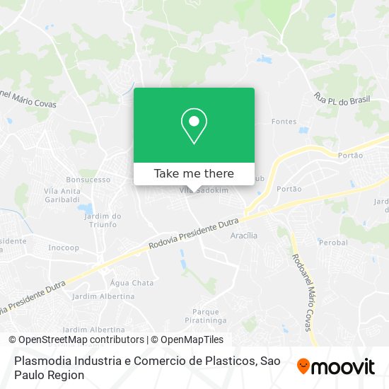 Plasmodia Industria e Comercio de Plasticos map