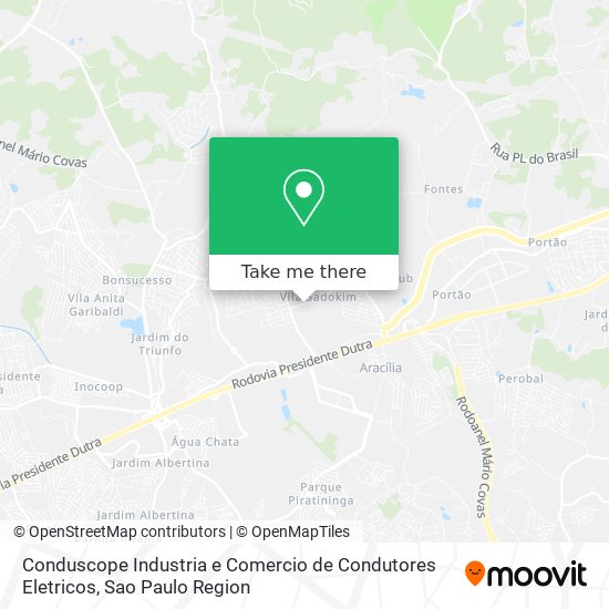 Conduscope Industria e Comercio de Condutores Eletricos map