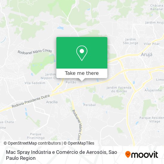 Mac Spray Indústria e Comércio de Aerosóis map