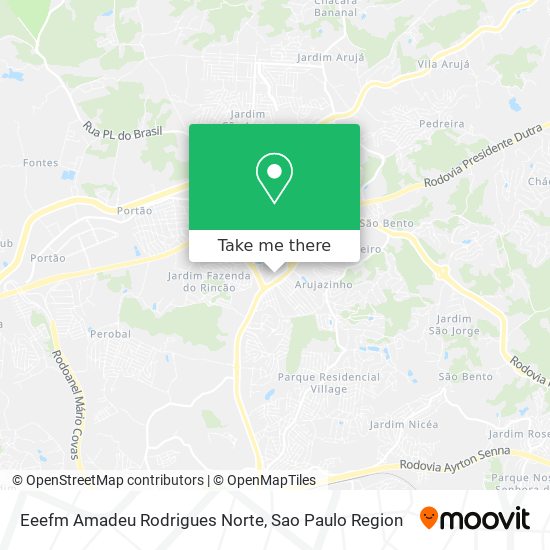 Mapa Eeefm Amadeu Rodrigues Norte