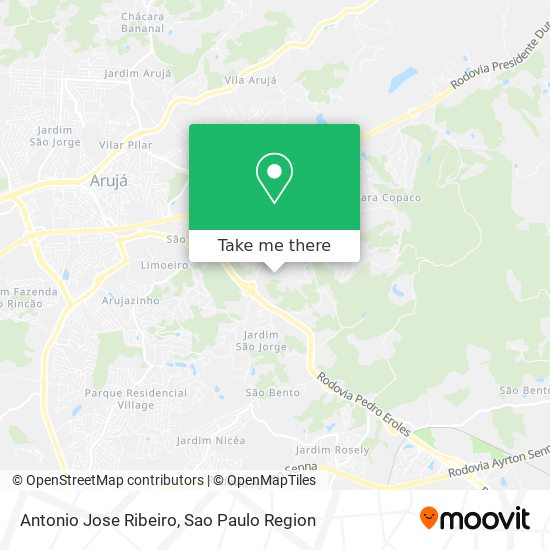 Antonio Jose Ribeiro map