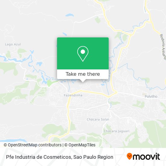 Pfe Industria de Cosmeticos map