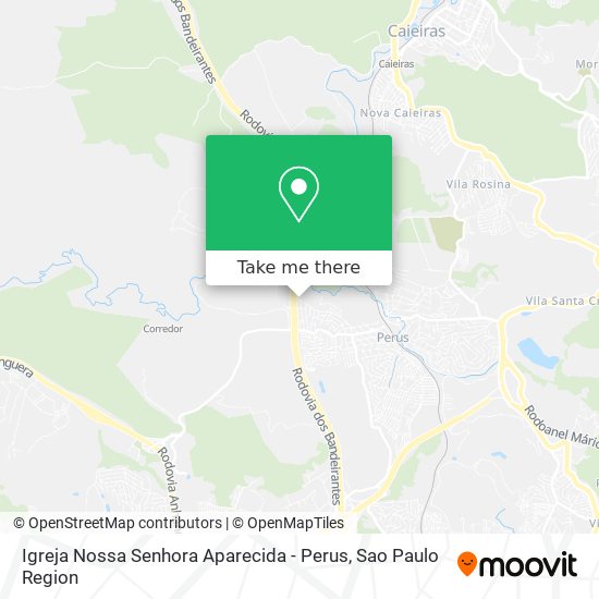 Mapa Igreja Nossa Senhora Aparecida - Perus