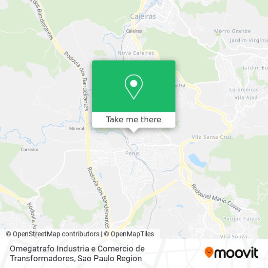 Omegatrafo Industria e Comercio de Transformadores map