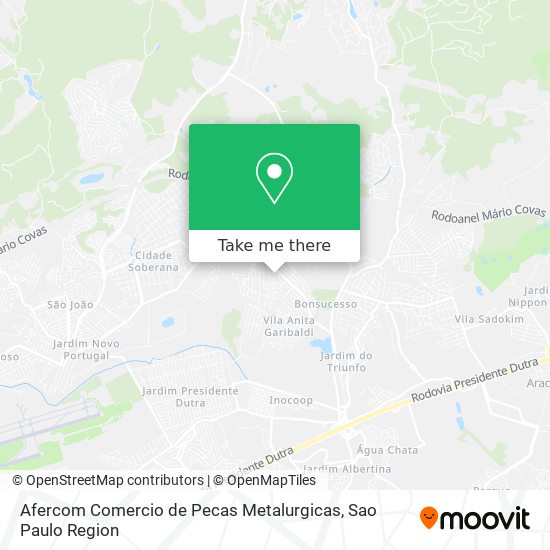 Afercom Comercio de Pecas Metalurgicas map