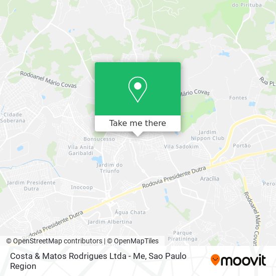 Costa & Matos Rodrigues Ltda - Me map