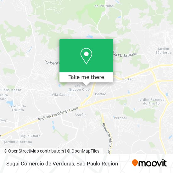 Sugai Comercio de Verduras map