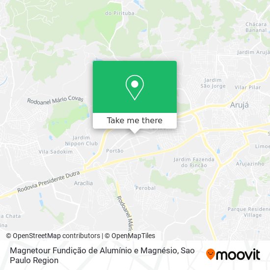 Magnetour Fundição de Alumínio e Magnésio map