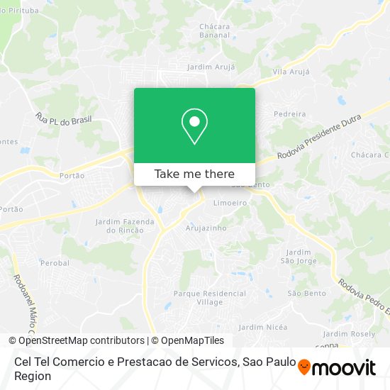 Cel Tel Comercio e Prestacao de Servicos map