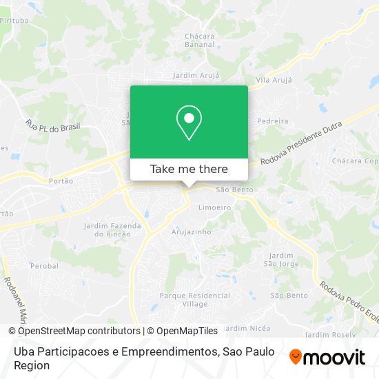 Uba Participacoes e Empreendimentos map