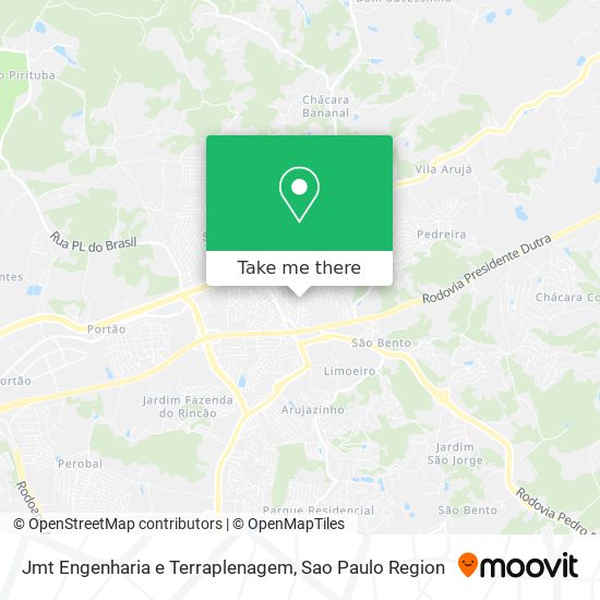 Mapa Jmt Engenharia e Terraplenagem