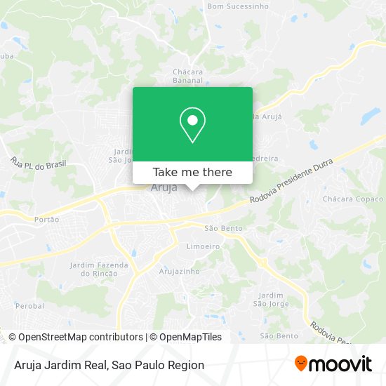 Aruja Jardim Real map