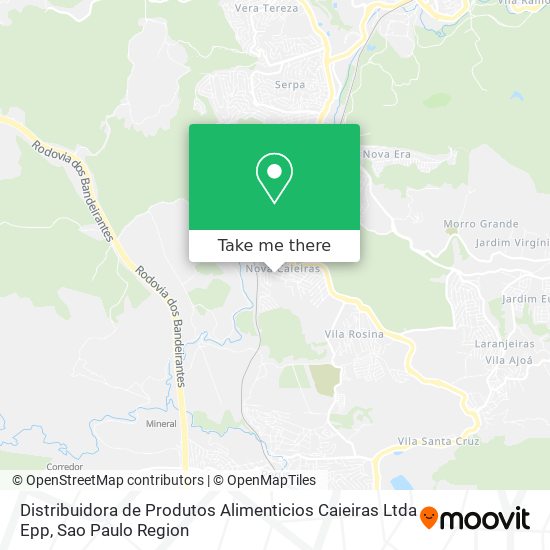 Distribuidora de Produtos Alimenticios Caieiras Ltda Epp map