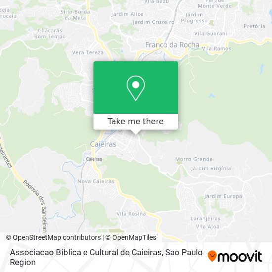 Associacao Biblica e Cultural de Caieiras map