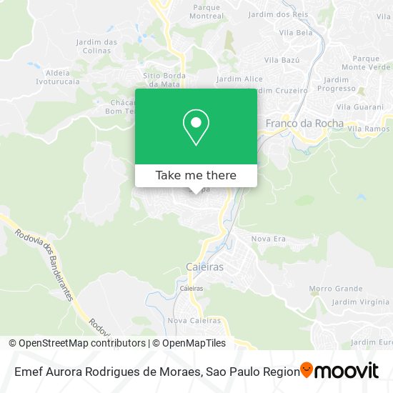 Emef Aurora Rodrigues de Moraes map