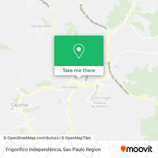 Frigorífico Independência map