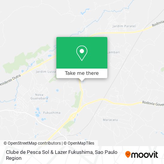 Clube de Pesca Sol & Lazer Fukushima map