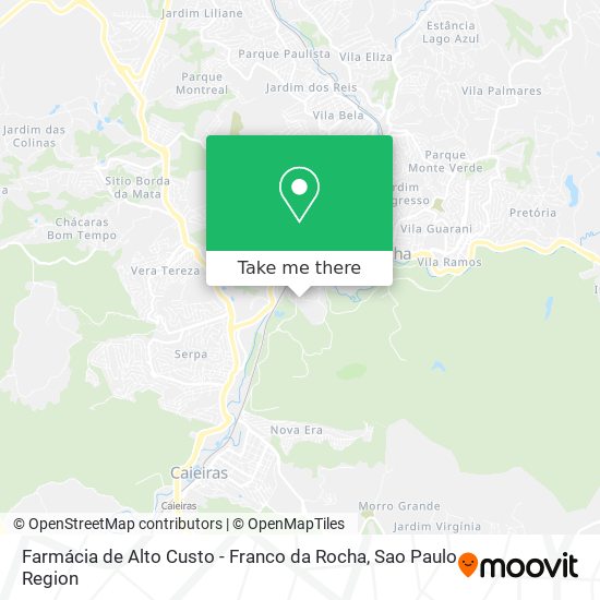 Farmácia de Alto Custo - Franco da Rocha map