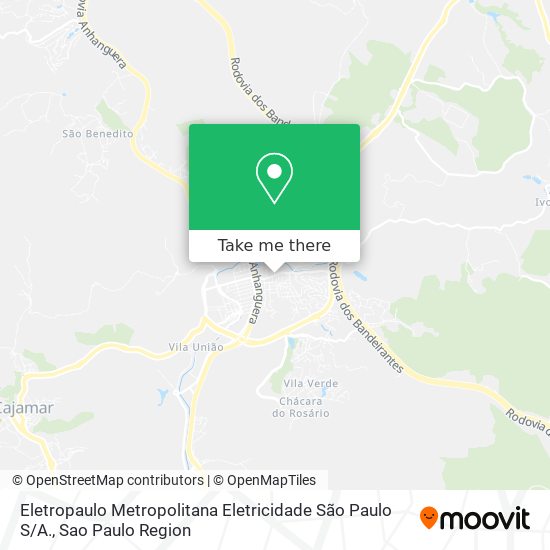 Eletropaulo Metropolitana Eletricidade São Paulo S / A. map