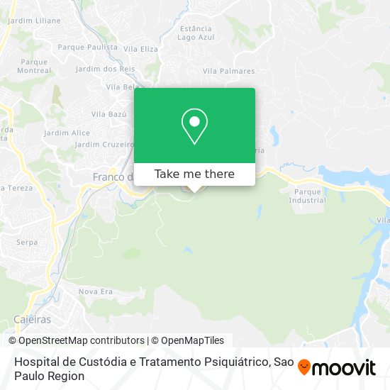 Mapa Hospital de Custódia e Tratamento Psiquiátrico