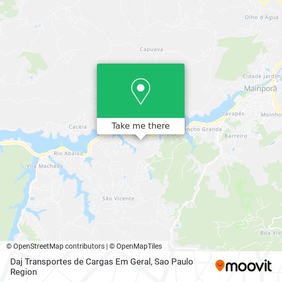 Daj Transportes de Cargas Em Geral map