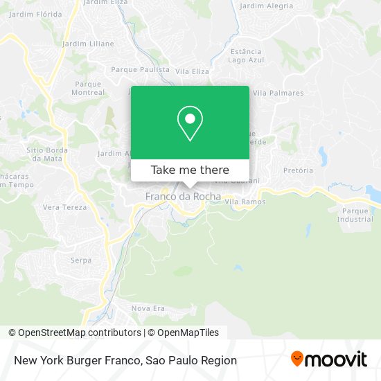 New York Burger Franco map