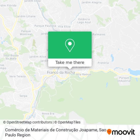 Comércio de Materiais de Construção Joapame map