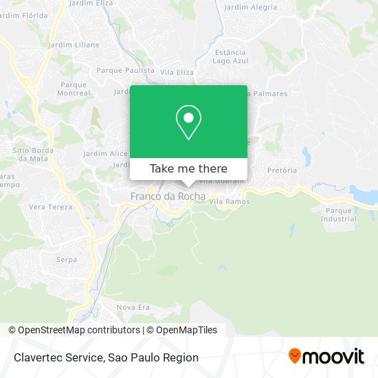 Mapa Clavertec Service