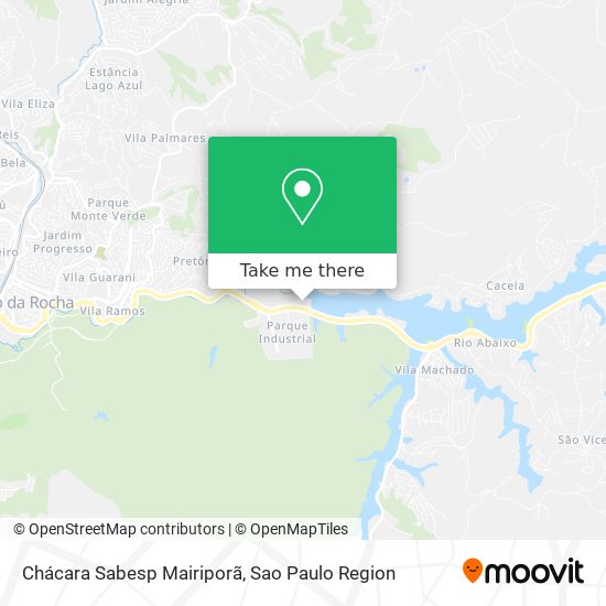 Chácara Sabesp Mairiporã map