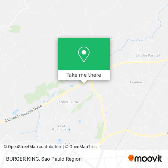 BURGER KING map