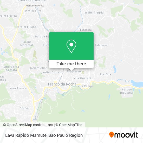 Lava Rápido Mamute map