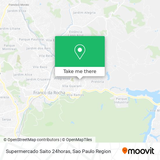 Mapa Supermercado Saito 24horas