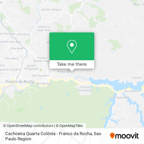 Cachoeira Quarta Colônia - Franco da Rocha map
