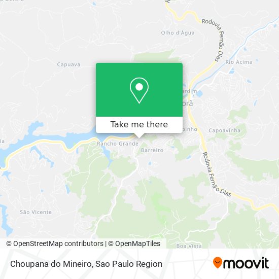 Choupana do Mineiro map