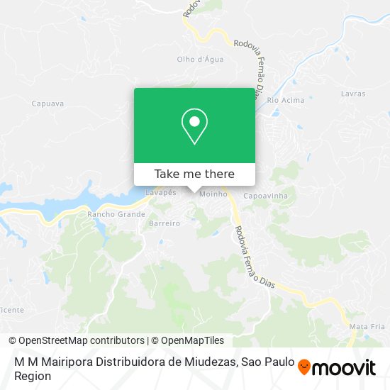 M M Mairipora Distribuidora de Miudezas map