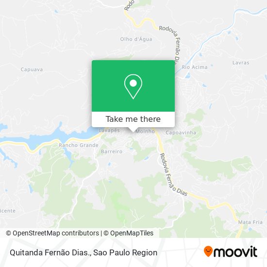 Quitanda Fernão Dias. map