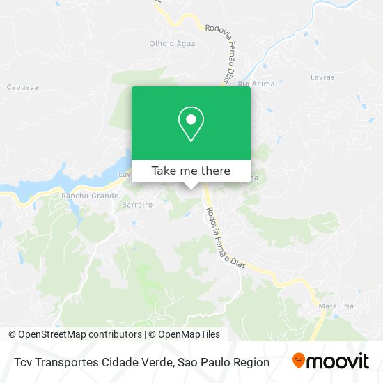 Mapa Tcv Transportes Cidade Verde