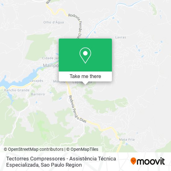 Mapa Tectorres Compressores - Assistência Técnica Especializada
