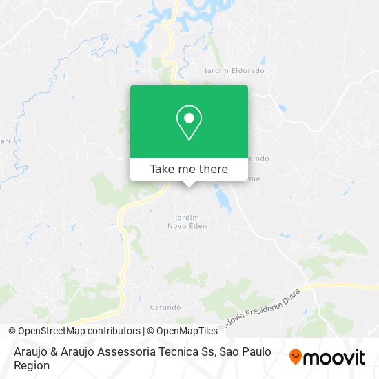 Araujo & Araujo Assessoria Tecnica Ss map